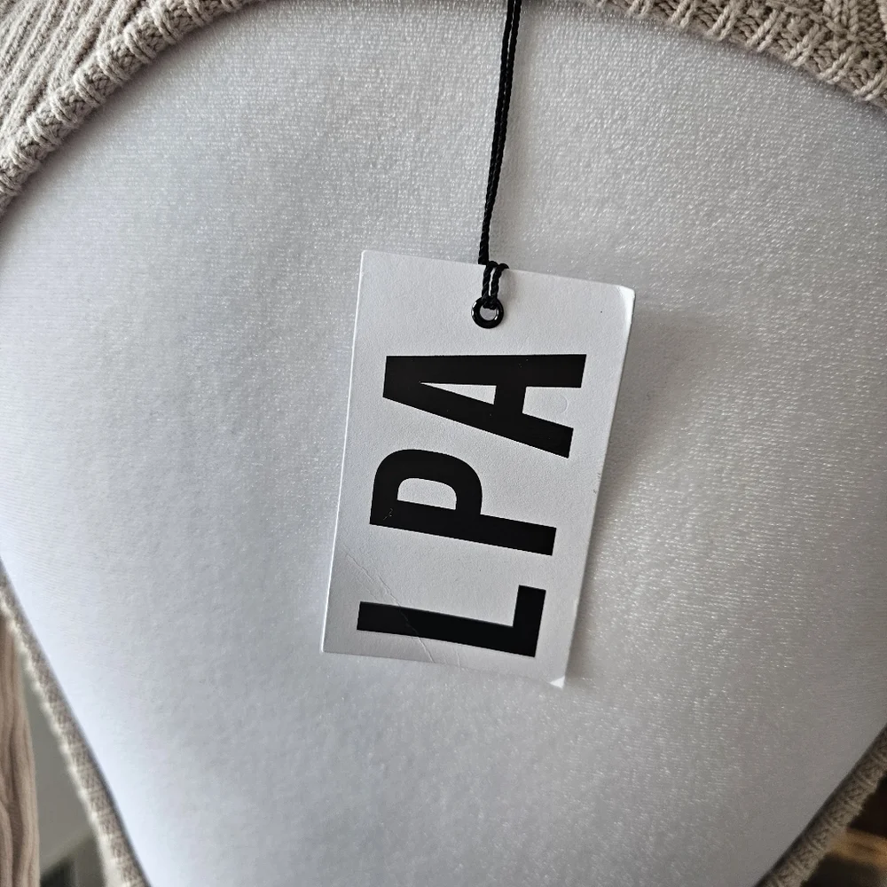 Revolve LPA Naolon Collar Mini Sweater Dress Taupe Size XS - Picture 12 of 12